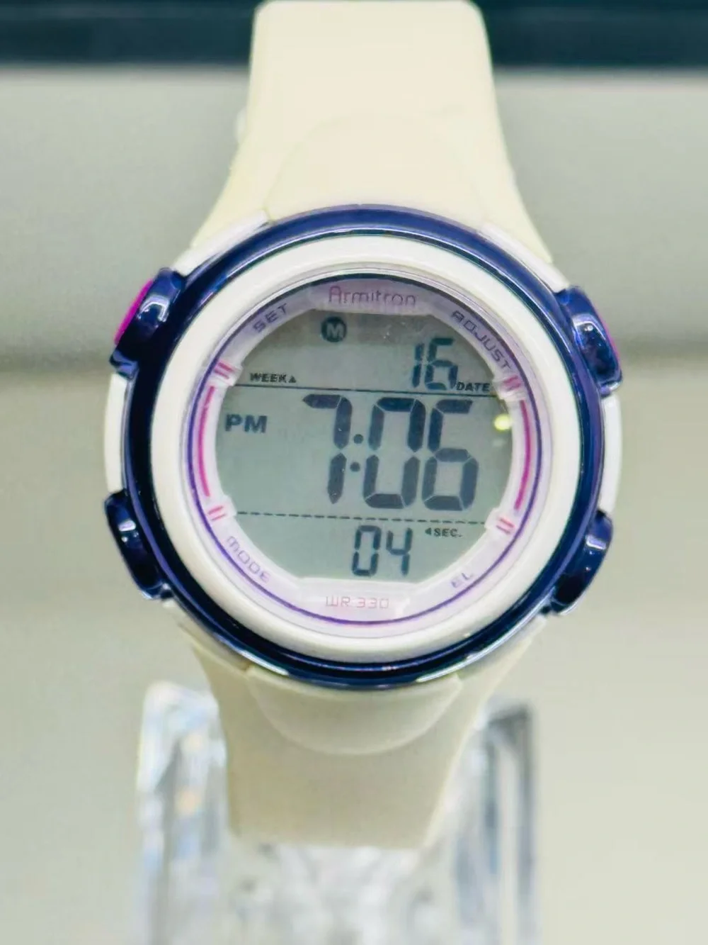 Armitron All-Sport Digital Women’s Watch WR330 Chronograph New Battery Working